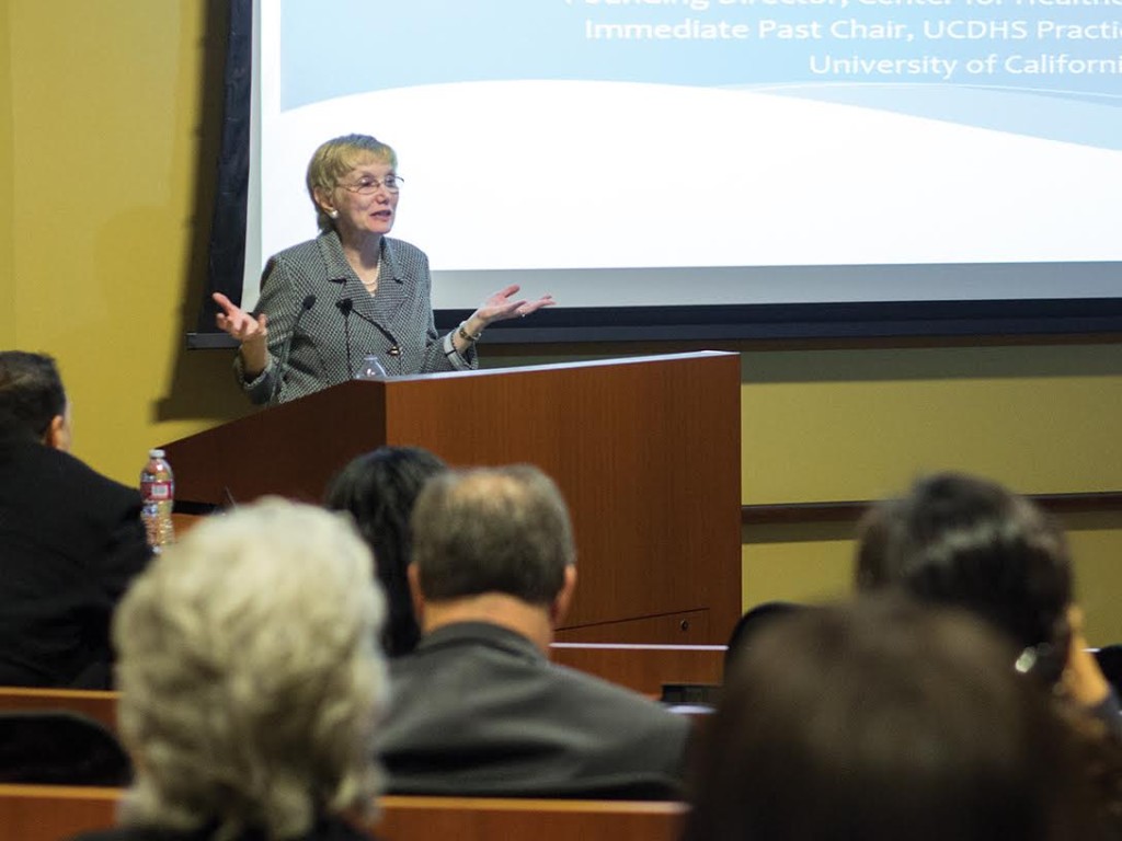 Dr. Bertakis answers questions on her ideas about global health, the current level of organization at UCR SOM, and what she plans to accomplish.