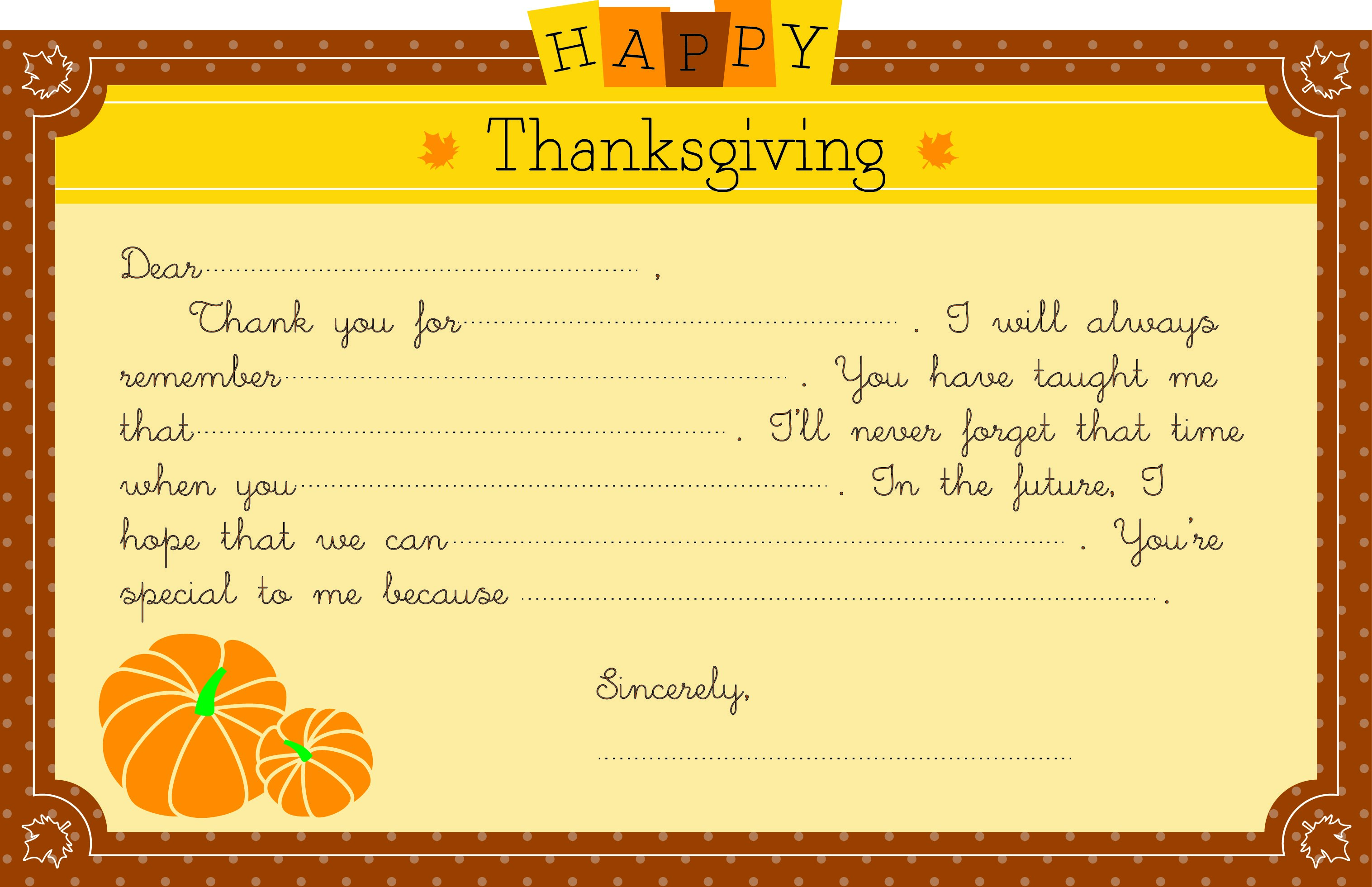 Make Your Own Thanksgiving Card