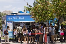 Meet The Greek grows a long line.