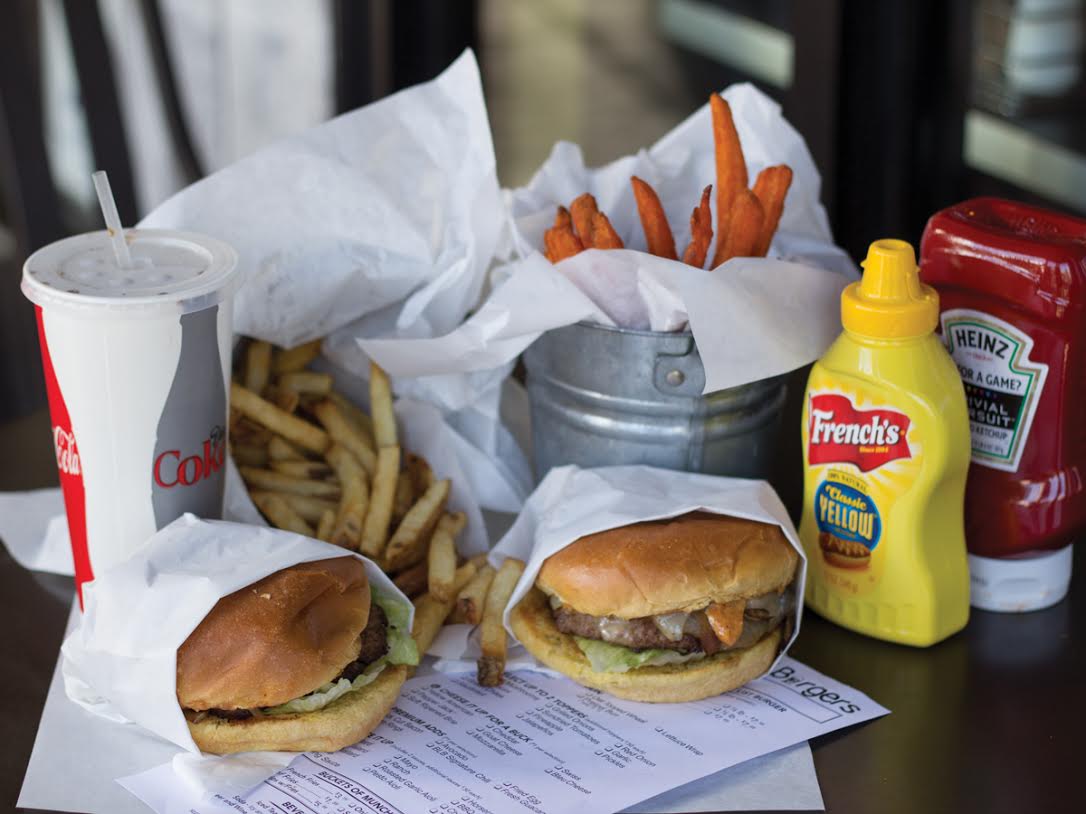 burgers and fries from bucket list burgers
