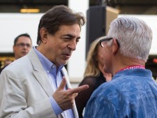 Joe Montegna converses with fans of his body of work.