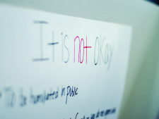 A poster hanging at the event.