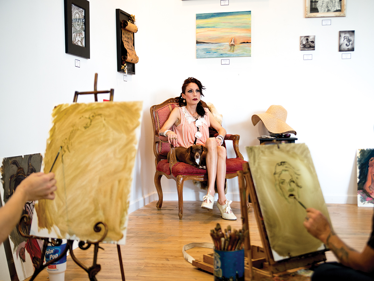 A model sketching class at the Gallery of Progressive Arts, as part of the Saturation fest. Vincent Ta/HIGHLANDER