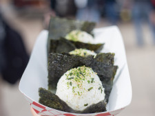 Rice balls stuffed with bulgogi from Rice Balls of Fire.
