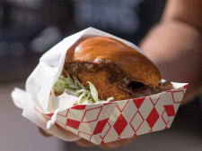 The curry katsu burger from Okamoto Kitchen.