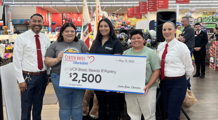 UCR’s R’Pantry receives donation from Stater Brothers Charities