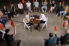 (Mehdi debates 20 far-right wingers on Jubilee’s show Surrounded (Jubilee via YouTube)