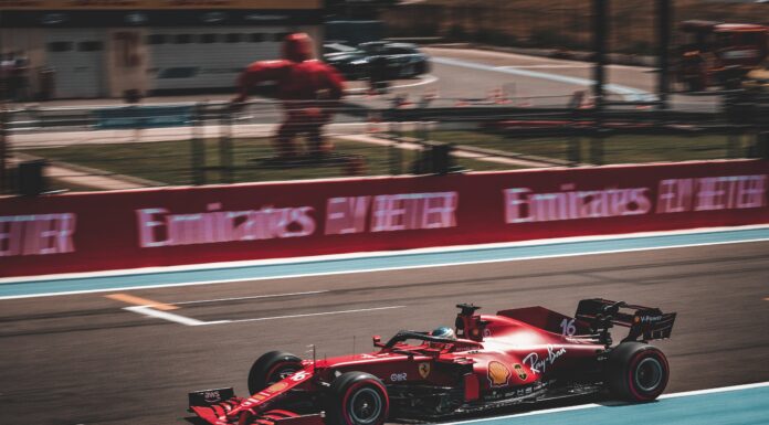 Charles Leclerc in his Ferrari F1 Car
