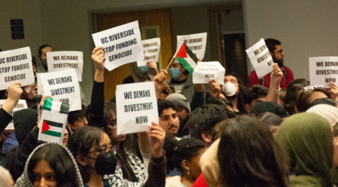 VCSA Brian Haynes attempts to reject ASUCR divestment bill