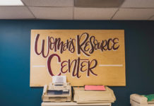 women's resource center sign printer