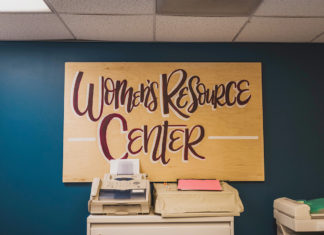 women's resource center sign printer