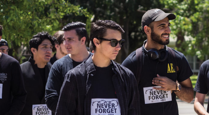 Jewish students lead walk in remembrance of the Holocaust