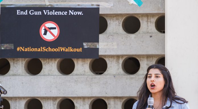 UCR students “walk out” against gun violence