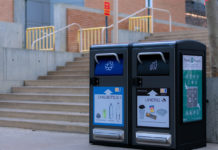 BigBelly bins placed on campus to improve recycling and sustainability