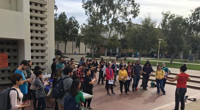 Graduate students protest GOP tax overhaul