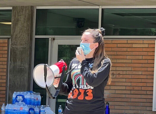 Rally held to voice disappointments with Title IX office’s handling of sexual assault