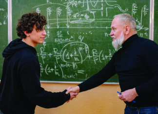prof and student