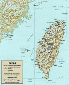 taiwan strait map (Courtesy of Picryl)